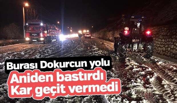 Beldibi'nde kar geçit vermedi