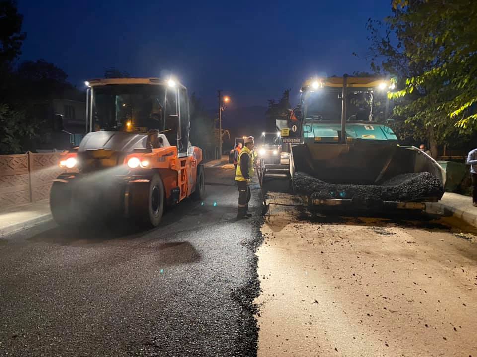 Belediye Kuzuluk asfalt projesi için seferber oldu