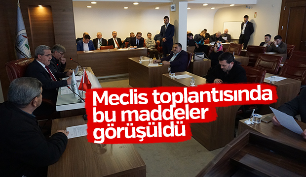 Belediye Meclisi Şubat Ayı Toplantısı Yapıldı