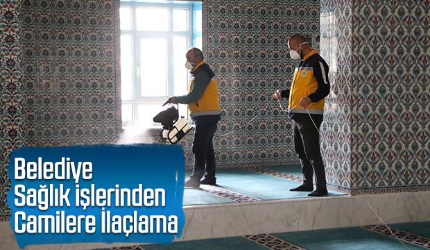 Belediye Sağlık işlerinden Camilere İlaçlama