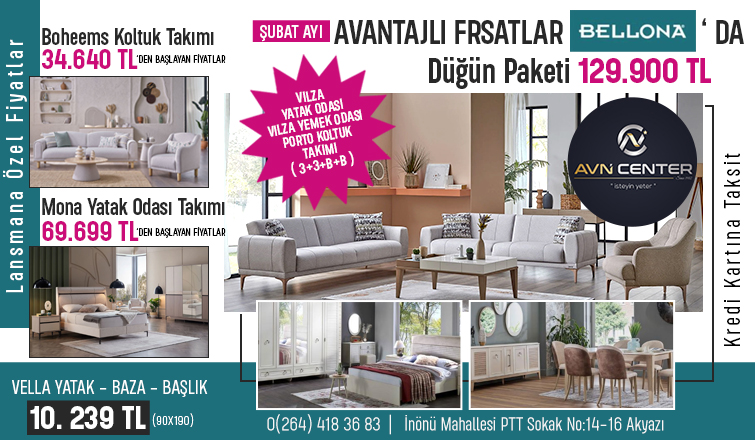 Bellona AVN Center Akyazı'da Şubat Ayına Özel Büyük Fırsatlar!