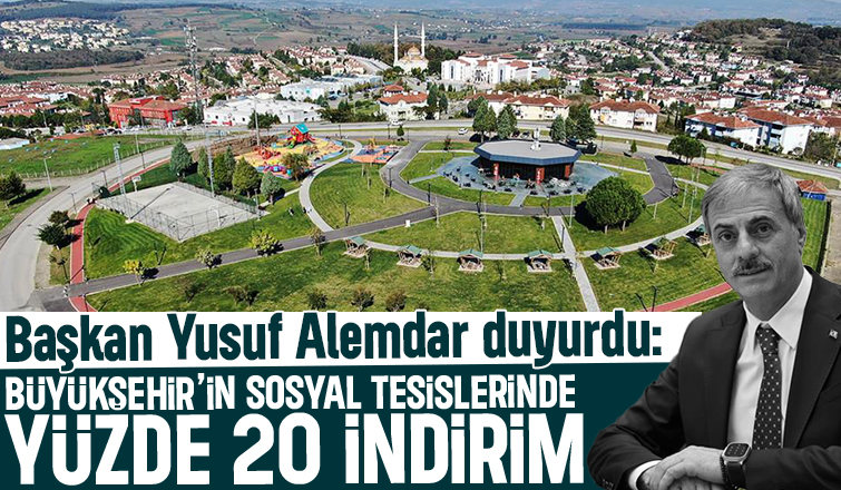 Büyükşehir’in sosyal tesislerinde yüzde 20 indirim
