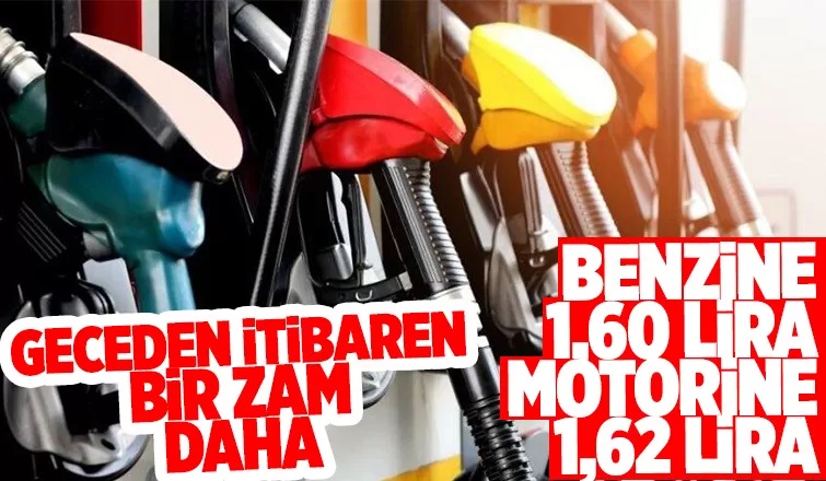 Benzin ve motorine bir büyük zam daha