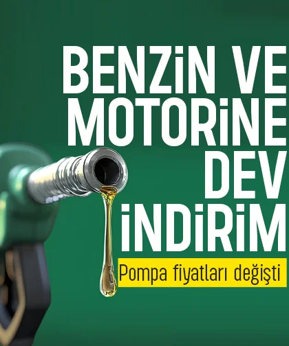 Benzin ve motorine dev indirim; Pompa fiyatları değişti