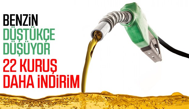 Benzine bir indirim daha