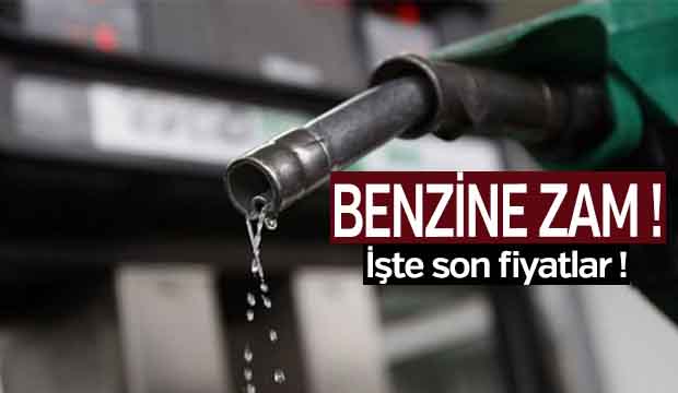 Benzine zam geldi 