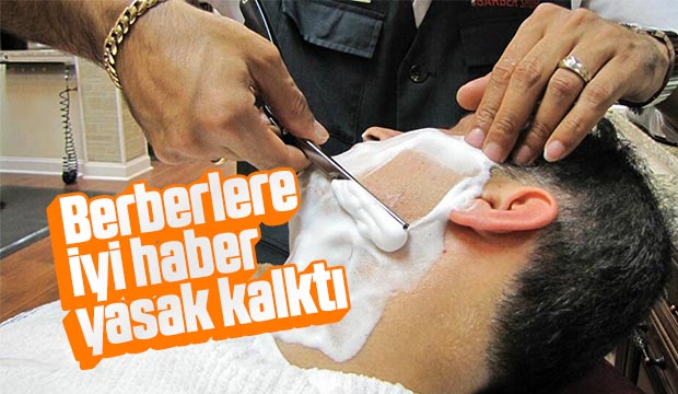 Berber ve kuaförlerde yasak kalktı
