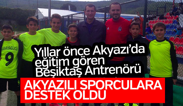 Beşiktaşlı Antrenör Akyazılı Sporculara Destek Oldu