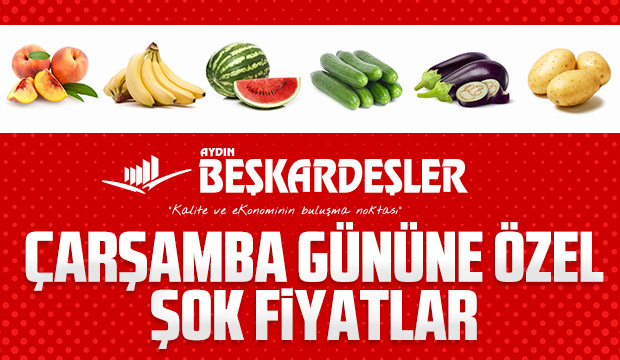 Beşkardeşler Markette Çarşamba Günü İndirimleri