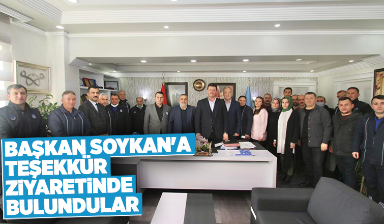 Bilal Soykan'a teşekkür ziyareti