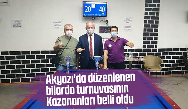 Bilardo turnuvası sona erdi