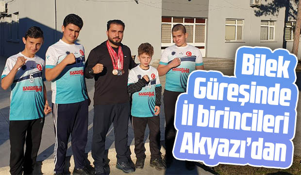 Bilek Güreşinde İl Birincileri Akyazıdan