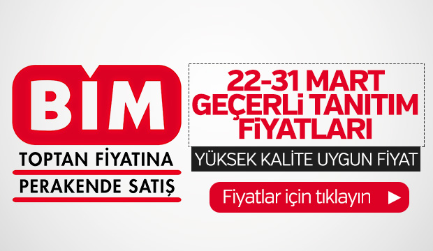 BİM MARKET 22-31 MART Kampanya