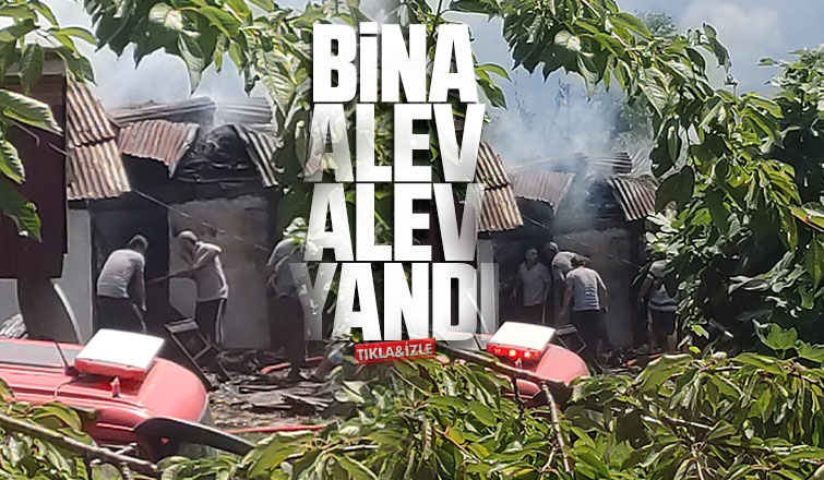 Bina alev alev yandı