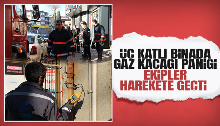 Binada Gaz Kaçağı ihbarı : Ekipleri Harekete Geçirdi
