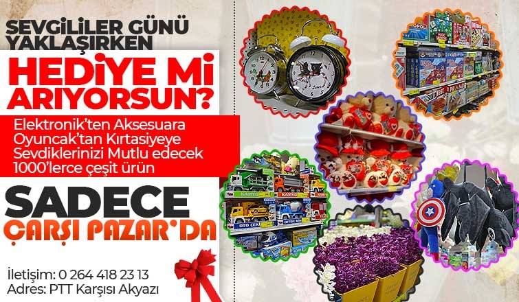Binlerce Çeşit Ürün Çarşı Pazar'da