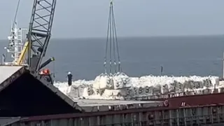 Binlerce ton alçı bulunan gemi ile ilgili yeni gelişme