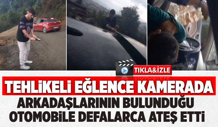  Bir grup gencin eğlence amaçlı çektiği video hayrete düşürdü
