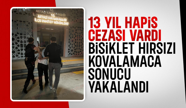 Bisiklet hırsızı firari çıktı