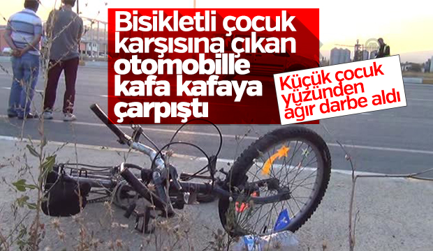  Bisiklet ile Otomobil Çarpıştı