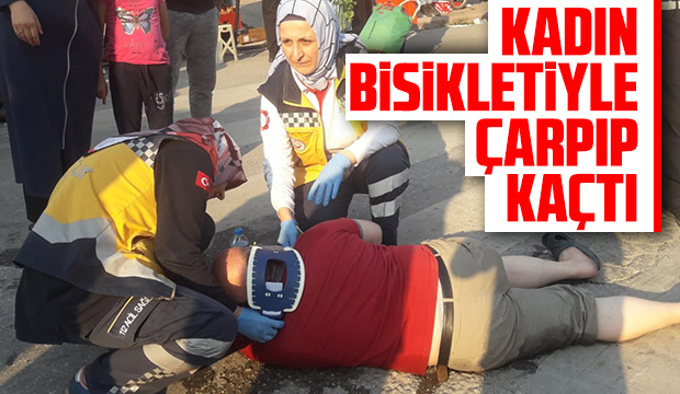 Bisikletle Çarpıp Kaçtı