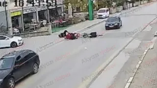 Bisikletliye Çarpan Motosikletli Firar Etti