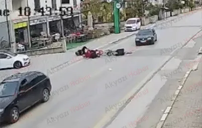 Bisikletliye Çarpan Motosikletli Firar Etti
