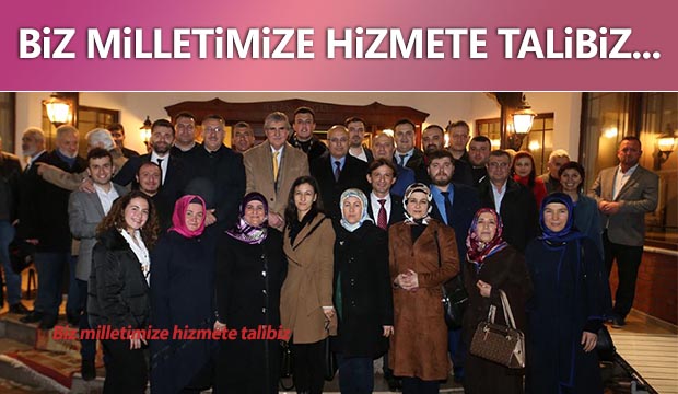 Biz milletimize hizmete talibiz