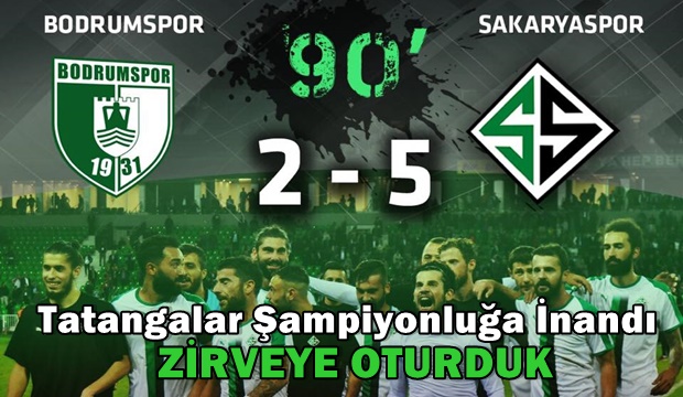 Bodrumu 5 golle devirip liderliğe oturduk