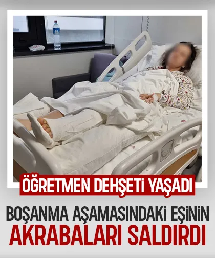 Boşanmak istediği eşinin akrabalarının saldırısına uğradı