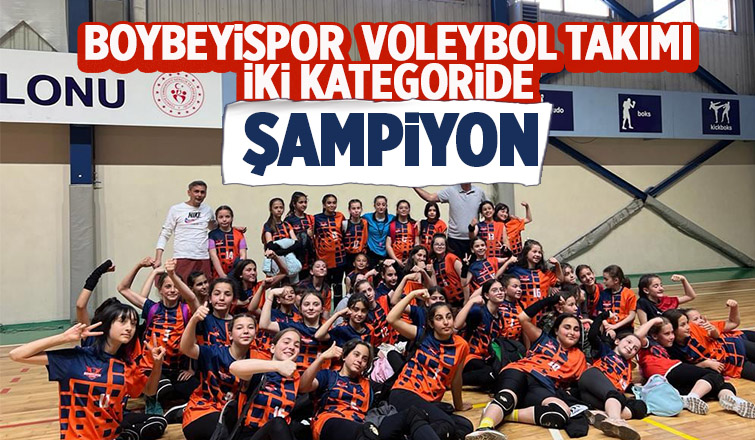 Boybeyispor Voleybol Takımı şampiyonlukları aldı