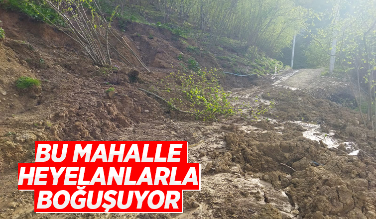 Boztepe'de peş peşe heyelanlar