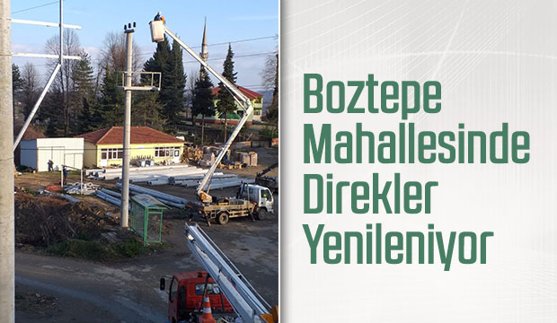Boztepe Mahallesinde Direkler Yenileniyor