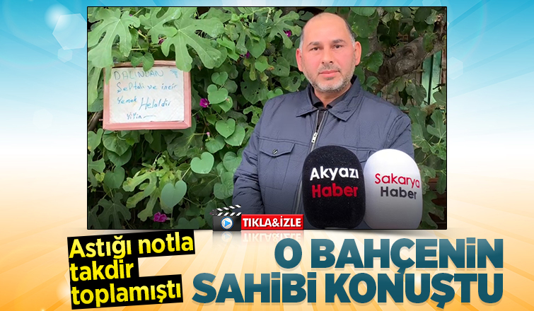 Bu bahçeden meyve yemek serbest!