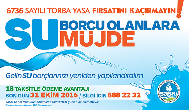 Bu Haber Su Borcu Olan Abonelere