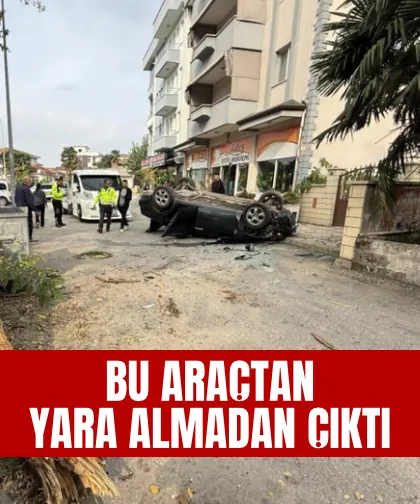 Bu kazadan burnu bile kanamadan kurtuldu