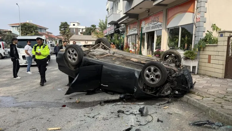 Bu kazadan burnu bile kanamadan kurtuldu