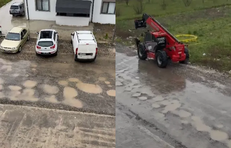 Bu şikayet çukur içindeki sokak için