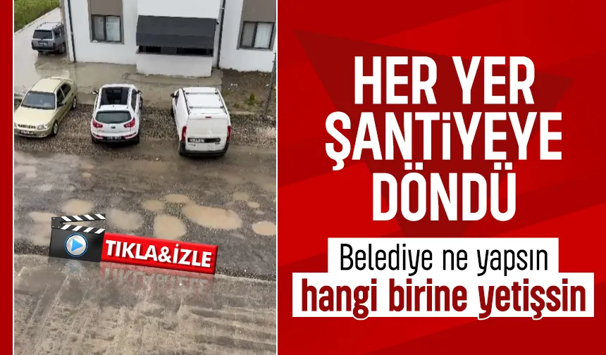 Bu şikayet çukur içindeki sokak için