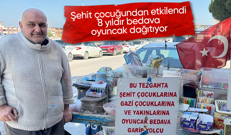 Bu tezgahta şehit ve gazi çocuklarına oyuncaklar bedava