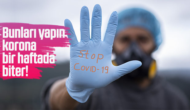 Bulaşmayı bir haftada bitirecek plan!