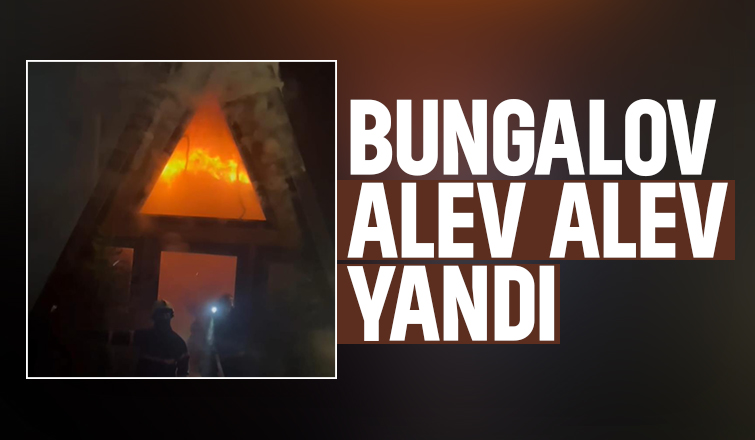Bungalov yandı