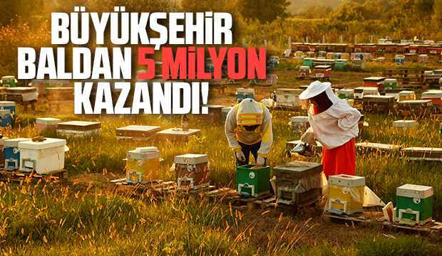 Büyükşehir 1 yılda tam 29 ton bal üretti