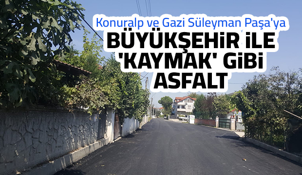 Büyükşehir Akyazı'da iki mahalleyi asfalta kavuşturdu