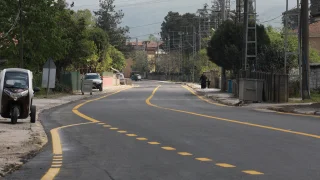 Büyükşehir Belediyesi Altındere'de asfalt çalışmasını yarıladı