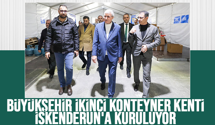 Büyükşehir deprem bölgesine ikinci konteyner kent kuruyor
