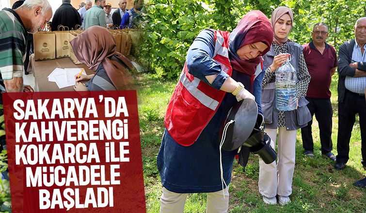 Büyükşehir ekibi sahada çiftçilere feromon tuzağı ulaştırıyor