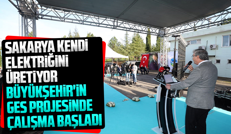 Büyükşehir'in GES projesinde çalışmalar başladı