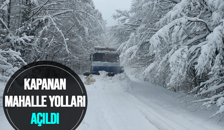 Büyükşehir yoğun kar alan grup yollarını açıyor