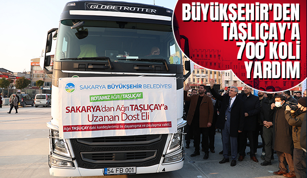 Büyükşehirden 700 koli yardım